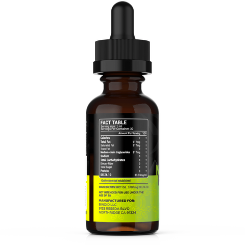 DELTA 10 THC TINCTURE (1000MG, 2500MG, 5000MG)