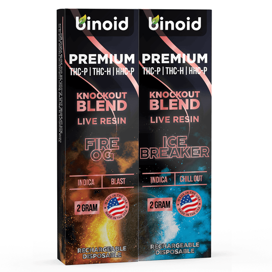 KNOCKOUT BLEND LIVE RESIN DISPOSABLE BUNDLE – 2 GRAM