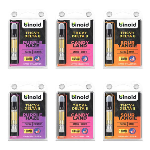 BINOID THCV + DELTA 8 VAPE CARTRIDGES – BUNDLE