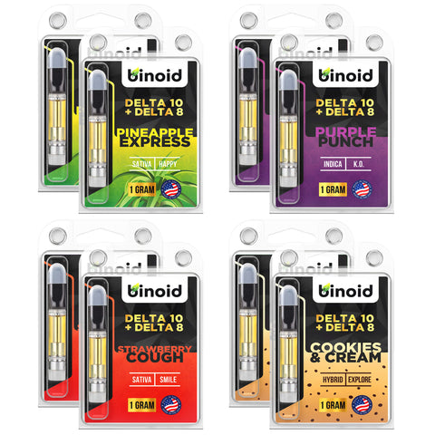 BINOID DELTA 10 THC VAPE CARTRIDGES – BUNDLE