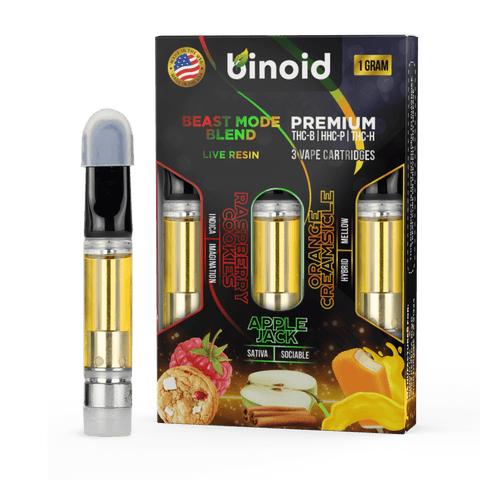 BEAST MODE BLEND LIVE RESIN CARTRIDGE – 3 PACK COMBO