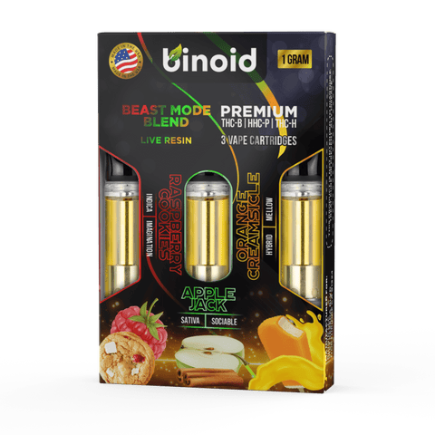 BEAST MODE BLEND LIVE RESIN CARTRIDGE – 3 PACK COMBO