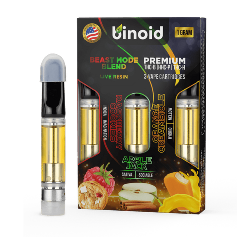 BEAST MODE BLEND LIVE RESIN CARTRIDGE – 3 PACK COMBO