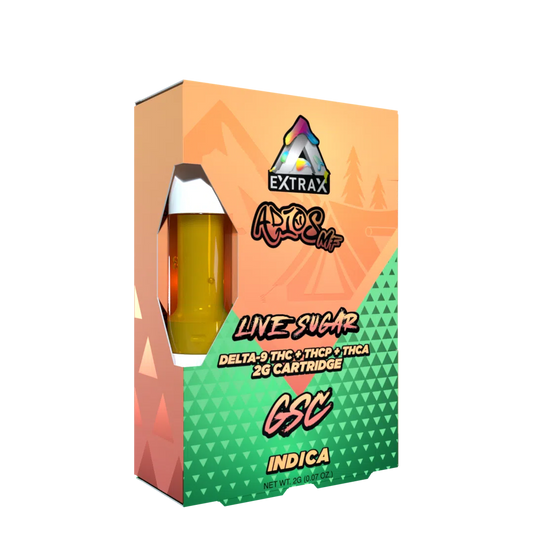 THCa Live Sugar 2G Cartridge | Adios MF (Pack of 6)