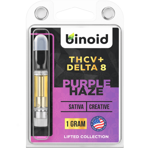 THCV + DELTA 8 THC VAPE CARTRIDGE – PURPLE HAZE