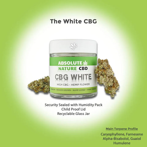 The White CBG Hemp Flower For Sale