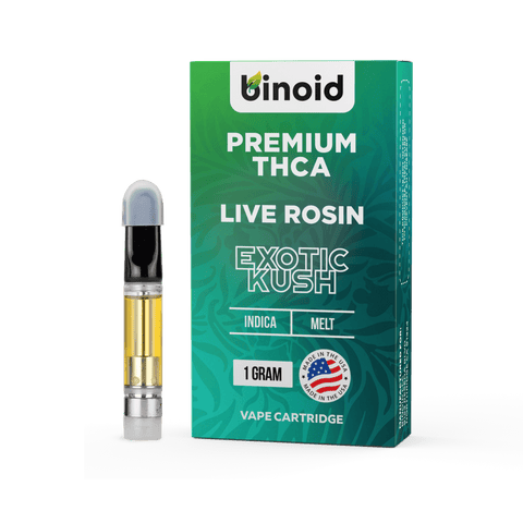 THCA VAPE CARTRIDGE EXOTIC KUSH – LIVE ROSIN