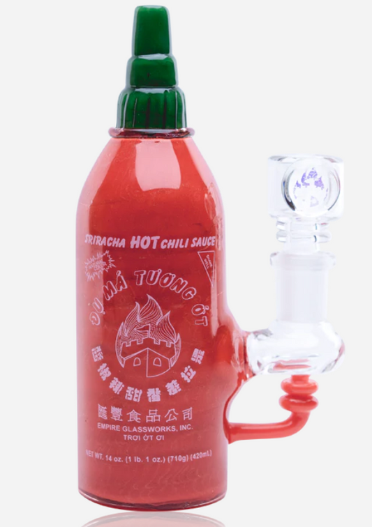 Empire Glassworks 6.5 inch Sriracha Bottle Glass Bong Water Pipe Empire Glassworks