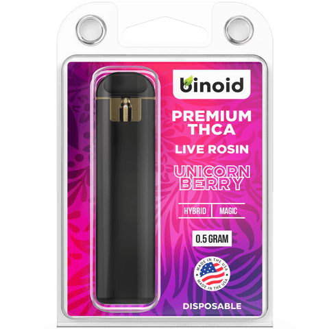 THCA DISPOSABLE VAPE UNICORN BERRY – LIVE ROSIN