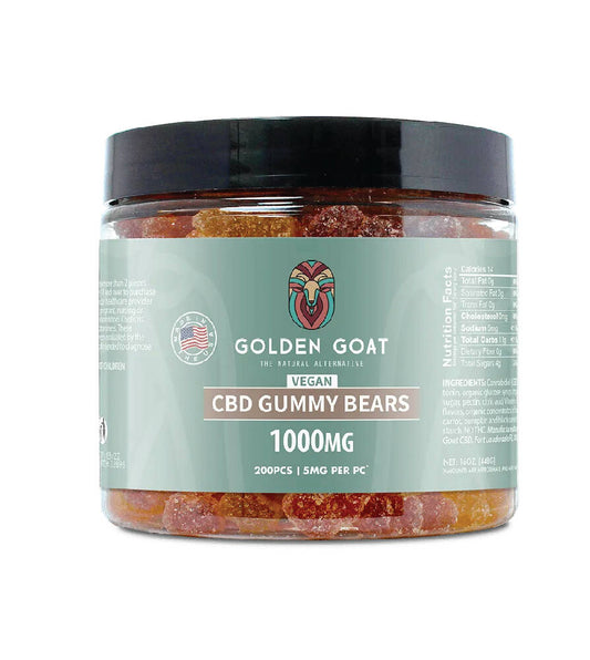 CBD Vegan Gummies 1000MG - Clear Bears