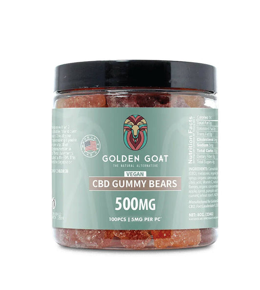 CBD Vegan Gummies 500MG - Clear Bears