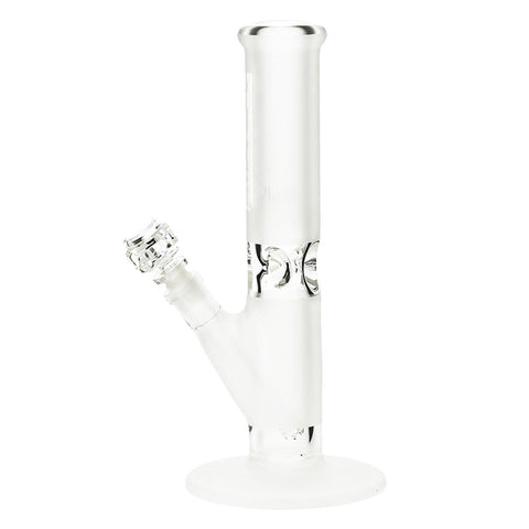 Pure Glass 12" Straight Water Pipe - Frost 3D Etch